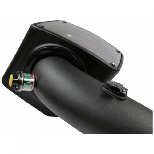 S B Products Cold Air Intake For 07-10 Chevrolet Silverado GMC Sierra V8-6.6L LMM Duramax Cotton Cleanable Red S&B 