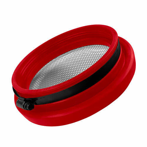 S B Products Turbo Screen Guard With Velocity Stack - 5.50 Inch (Red) S&B 