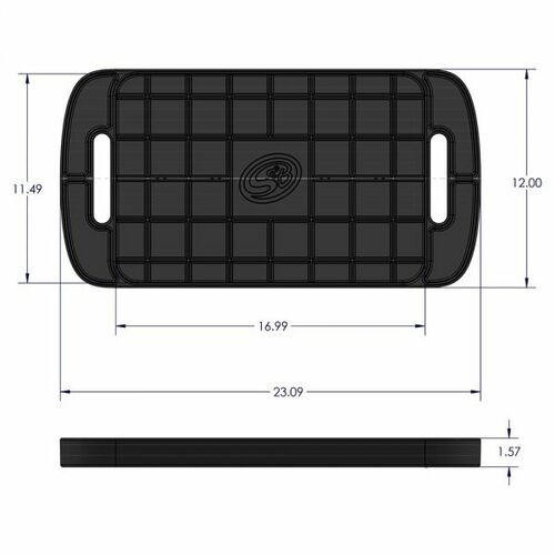 S B Products Tool Tray Silicone Large Color Charcoal S&B 