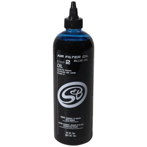 S B Products 16 oz. Bottle of Air Filter Oil - Blue S&B 