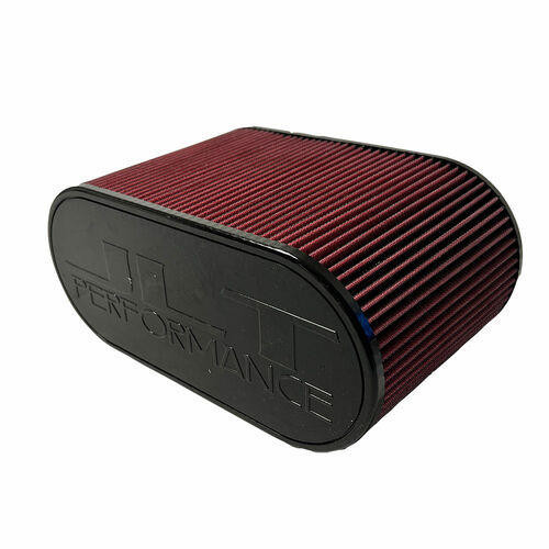 S B Products S & B Air Filter 4x12 Inch Oval - Red Oil 