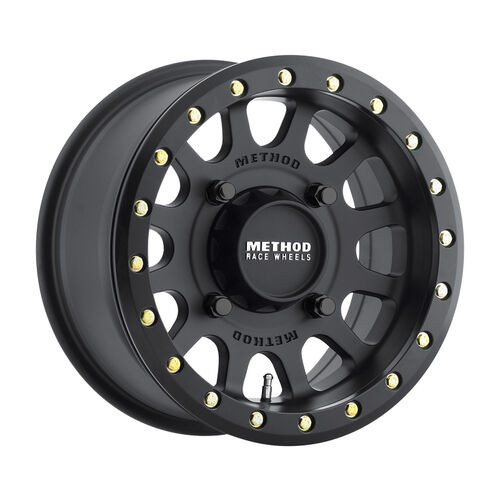 Method MR401 UTV Beadlock 14x8 4+4/0mm Offset 4x156 132mm CB Matte Black w/BH-H20875 Wheel