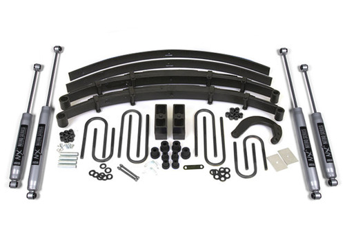 6 Inch Lift Kit | Chevy/GMC 1/2 Ton Truck/SUV (73-76) 4WD | 4 Inch Block Kit w/ Add-A-Leaf / NX2 Nitro Series