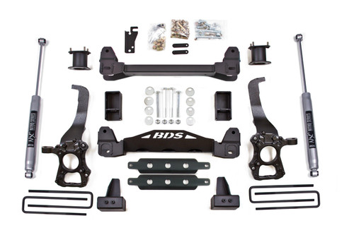 BDS Suspension 4 Inch Lift Kit | Ford F150 (15-20) 2WD | 4 Inch Block Kit / NX2 Nitro Series 