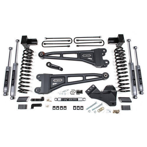 BDS Suspension 17-19 F250 4in Radius arm Lift System-Diesel engine BDSBDS1524H 