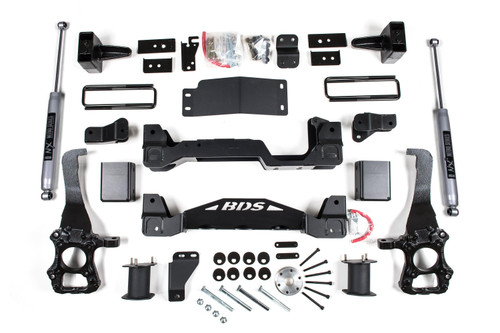 BDS Suspension 6 Inch Lift Kit | Ford F150 (15-20) 4WD | 5 Inch Block Kit / NX2 Nitro Series 