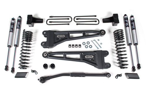 BDS Suspension 2.5 Inch Lift Kit w/ Radius Arm | Ford F250/F350 Super Duty (17-19) 4WD | Diesel | FOX 2.0 Performance Series 