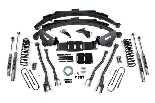 BDS Suspension 6 Inch Lift Kit w/ 4-Link | Ram 3500 (13-18) 4WD | Diesel | Leaf Springs / 6 Bolt / NX2 Nitro Series 