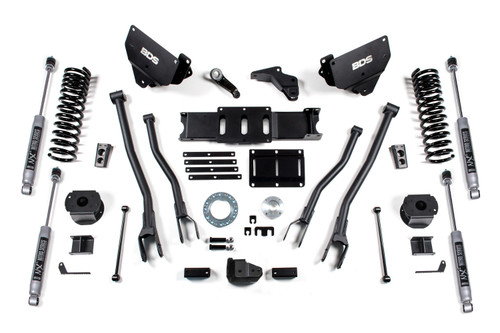 BDS Suspension 5.5 Inch Lift Kit | Ram 2500 w/ Rear Air Ride (14-18) 4WD | Gas | NX2 Nitro Series 