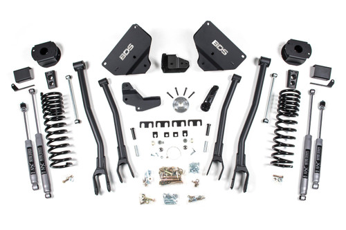 BDS Suspension 4 Inch Lift Kit w/ 4-Link | Ram 2500 w/ Rear Air Ride (14-18) 4WD | Diesel | NX2 Nitro Series 