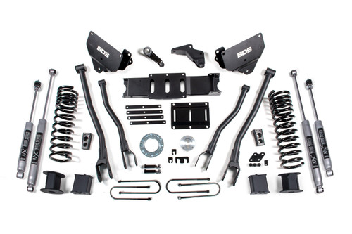 BDS Suspension 6 Inch Lift Kit w/ 4-Link | Ram 3500 w/ Rear Air Ride (13-18) 4WD | Diesel | 8 Bolt / NX2 Nitro Series 