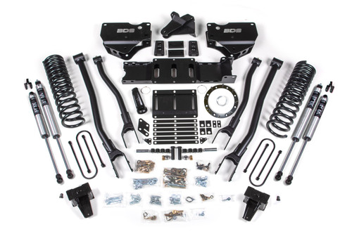 6 Inch Lift Kit w/ 4-Link | Ram 3500 (19-24) 4WD | Diesel | w/ Factory Rear Overload Leaf / 8 Bolt / FOX 2.0 Performance Series