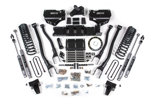 6 Inch Lift Kit w/ 4-Link | Ram 3500 (19-24) 4WD | Diesel | w/ Factory Rear Overload Leaf / 8 Bolt / NX2 Nitro Series
