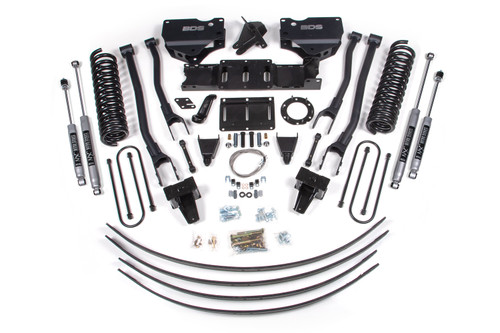 8 Inch Lift Kit w/ 4-Link | Ram 3500 (19-24) 4WD | Diesel | w/o Factory Rear Overload Leaf / 6 Bolt / NX2 Nitro Series