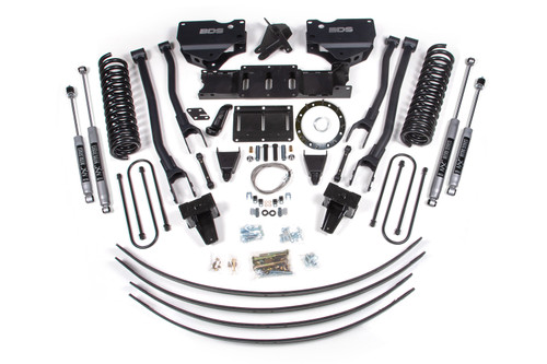 8 Inch Lift Kit w/ 4-Link | Ram 3500 (19-24) 4WD | Diesel | w/o Factory Rear Overload Leaf / 8 Bolt / NX2 Nitro Series