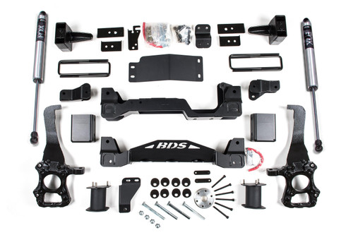 BDS Suspension 6 Inch Lift Kit | Ford F150 (15-20) 4WD | 4 Inch Block Kit / FOX 2.0 Performance Series 