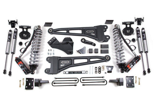 BDS Suspension 6 Inch Lift Kit w/ Radius Arm | FOX 2.5 Performance Elite Coil-Over Conversion | Ford F250/F350 Super Duty (05-07) 4WD | Diesel | 4 Inch Block Kit w/ Overload 
