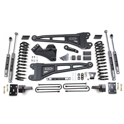 6 Inch Lift Kit w/ Radius Arm - Ford F250/F350 Super Duty (05-07) 4WD - Gas BDS1949FS