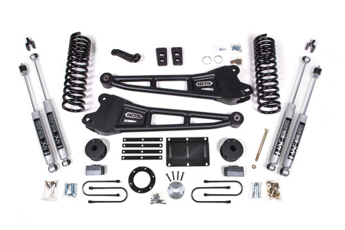 BDS Suspension 6 Inch Lift Kit w/ Radius Arm | Ram 3500 w/ Rear Air Ride (13-18) 4WD | Diesel | NX2 Nitro Series 
