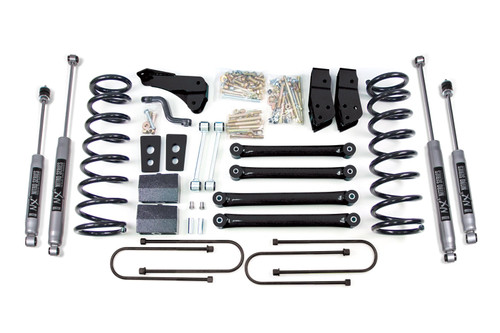 BDS Suspension 4 Inch Lift Kit | Dodge Ram 2500 Power Wagon (2008) 4WD | 4 Inch Block Kit / 4 Inch Axle / NX2 Nitro Series 