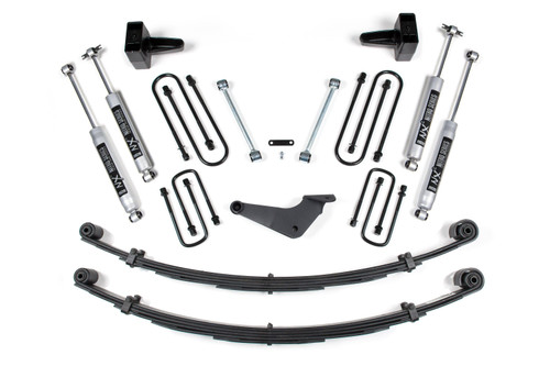 BDS Suspension 4 Inch Lift Kit | Ford F250/F350 Super Duty (99-04) 4WD | Square - Mfg Prior to 2-28-99 / w/o Factory Overload / NX2 Nitro Series 