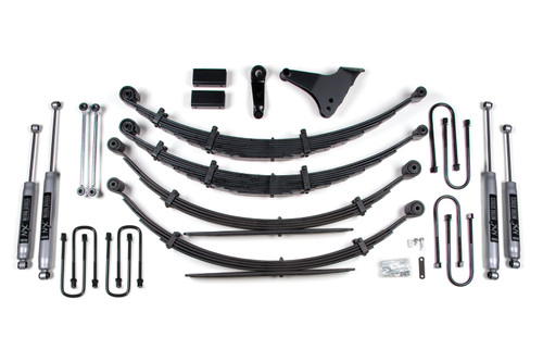 BDS Suspension 6 Inch Lift Kit | Ford F250/F350 Super Duty (99-04) 4WD | Square - Mfg Prior to 2-28-99 / Leaf Springs / NX2 Nitro Series 