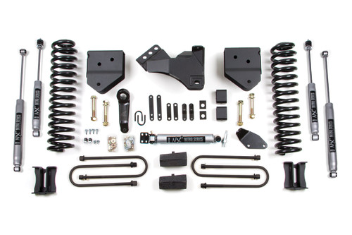 4 Inch Lift Kit | Ford F250/F350 Super Duty (05-07) 4WD | Gas | Block Kit w/ Factory Overload / NX2 Nitro Series