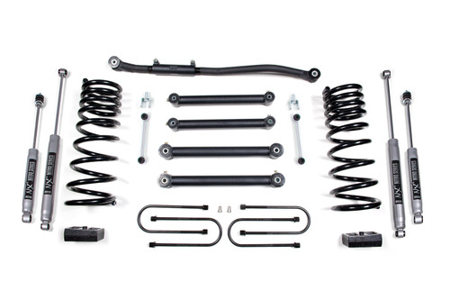 BDS Suspension 3 Inch Lift Kit | Dodge Ram 2500 (03-13) & 3500 (03-12) 4WD | Diesel | 3-1/2 Inch Axle / NX2 Nitro Series 