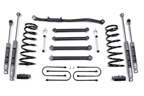 BDS Suspension 3 Inch Lift Kit | Dodge Ram 2500 (03-13) & 3500 (03-12) 4WD | Gas | 4 Inch Axle / NX2 Nitro Series 