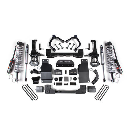 4 Inch Lift Kit - FOX 2.5 Performance Elite Coil-Over - Chevy Trail Boss or GMC AT4 1500 (20-24) 4WD - Diesel BDS786FPE