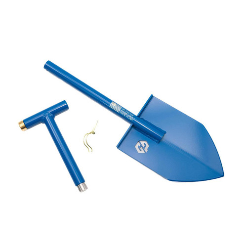 GP Factor CS-2.1 Camp Shovel - Two Piece - Blue 