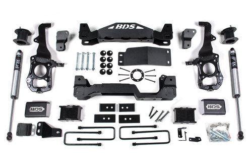 BDS Suspension 6 Inch Lift Kit | Ford F150 (21-26) 4WD | 5 Inch Block Kit / FOX 2.0 Performance Series 