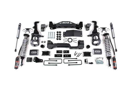 BDS Suspension 4 Inch Lift Kit | FOX 2.5 Performance Elite Coil-Over | Ford F150 (21-26) 4WD | 2 Inch Block Kit / FOX 2.0 Performance Series 
