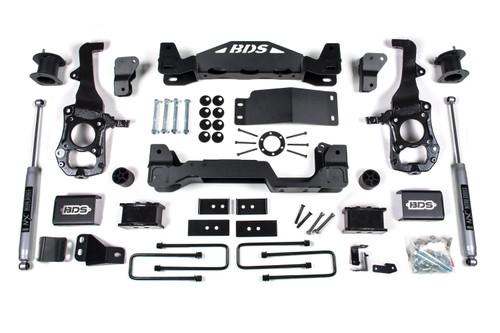 BDS Suspension 4 Inch Lift Kit | Ford F150 (21-26) 4WD | 2 Inch Block Kit / NX2 Nitro Series 