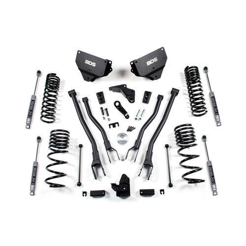 BDS Suspension 4 Inch Lift Kit w/ 4-Link - Ram 2500 (14-18) 4WD - Diesel BDSBDS1602FPE 