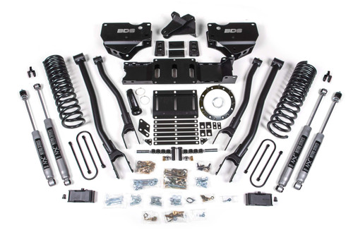 BDS Suspension 4 Inch Lift Kit w/ 4-Link | Ram 3500 (19-24) 4WD | Diesel | 6 Bolt / FOX 2.0 Performance Series 