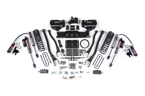 BDS Suspension 4 Inch Lift Kit w/ 4-Link | Ram 3500 (19-24) 4WD | Diesel | w/ Factory Rear Overload Leaf / 8 Bolt / FOX 2.5 Performance Elite 