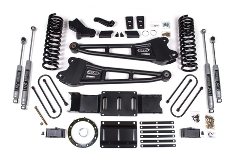 BDS Suspension 4 Inch Lift Kit w/ Radius Arm | Ram 3500 (19-23) 4WD | Gas | w/o Factory Rear Overload Leaf / NX2 Nitro Series 