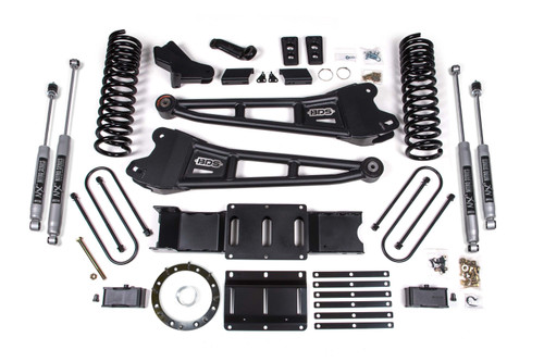 BDS Suspension 4 Inch Lift Kit w/ Radius Arm | Ram 3500 (19-23) 4WD | Gas | w/ Factory Rear Overload Leaf / NX2 Nitro Series 