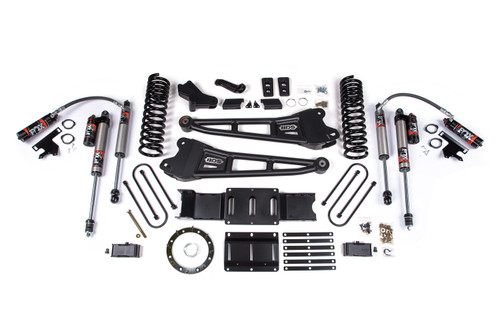 BDS Suspension 4 Inch Lift Kit w/ Radius Arm | 2 Inch Rear Block | Ram 3500 (19-24) 4WD | Diesel | w/ Factory Rear Overload Leaf / 6 Bolt / FOX 2.5 Performance Elite 