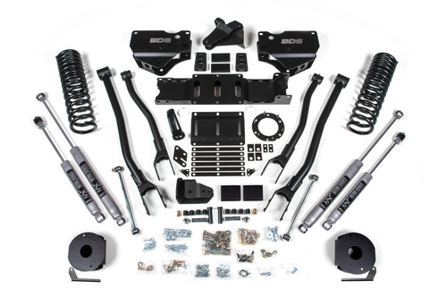 BDS Suspension 4 Inch Lift Kit w/ 4-Link | Ram 2500 w/ Rear Air Ride (19-24) 4WD | Diesel | NX2 Nitro Series 