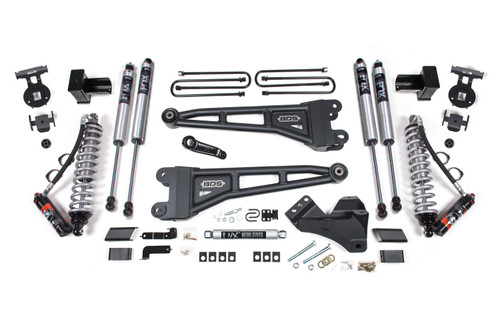 BDS Suspension 5 Inch Lift Kit w/ Radius Arm | FOX 2.5 Performance Elite Coilover | Ford F250/F350 Super Duty (23-26) 4WD | Diesel | Block Kit w/ Factory Overload / FOX 2.0 Performance Series 