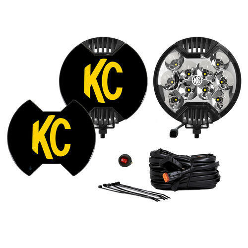KC HiLiTES 6 inch SlimLite LED - 2-Light System - 50W Spot Beam K13100 