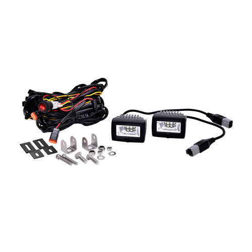 KC HiLiTES KC Hilites 2 in C-Series C2 LED - 2-Light System - Backup - 20W Flood Beam K13519 