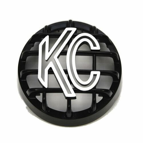 KC HiLiTES KC Hilites 4 in Rally 400 - Stone Guard - ABS Plastic - Black / White KC Logo K137219 