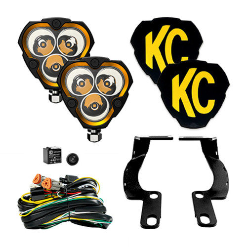 KC HiLiTES KC HiLITES FLEX ERA 3 - 2-Light System - Ditch Mount - 40W Spot Beam - for 02-09 Toyota 4Runner K1397130 