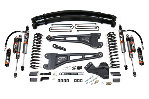 BDS Suspension 4 Inch Lift Kit w/ Radius Arm | Ford F250/F350 Super Duty (17-19) 4WD | Gas | Leaf Springs / FOX 2.5 Performance Elite 