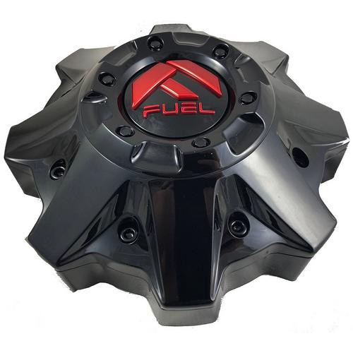 Fuel Off-Road FUEL GL-BLK/RED (FLAT) 8L 2.4"-RED BOLTS 