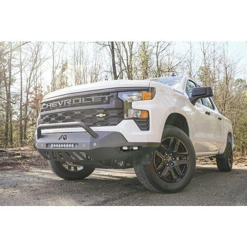 Fab Fours Vengeance Front Bumper w/Pre-Runner Guard Black For Mount LED Cube Lights F66CS22-D5662-1 