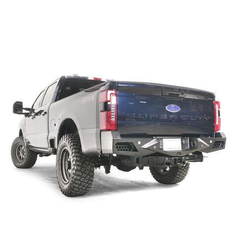 Fab Fours Vengeance Rear Bumper Matte Black Finish Compatible w/Sensor F66FS23-E5951-1 